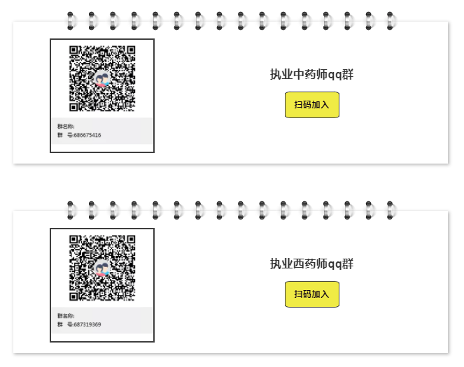 扫描图中二维码加入人民医学网执业药师考试qq群